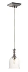 Maxim Centennial Single Glass Pendant Polished Nickel. Fixed Price $138.00.