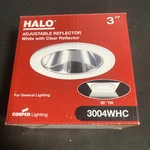 Cooper Lighting Halo Adjustable Reflector 3004WHC. Fixed Price $9.99.