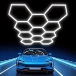 11 Grid Hexagon Garage Led Lights For Warehouse Office Studio Gym. Fixed Price $85.89.