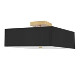 Dainolite SRN-143SF Seren Light 14"W Semi-flush Square Ceiling Black. Fixed Price $112.00.
