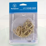 Oval Swag Chain Brass 3 Ft Westinghouse 70070, Lighting Hardware, New Old Stock. Fixed Price $13.97.