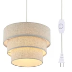 Mateyrie Dimmable 3-TIER Plug-in Pendant Light Hanging Lamp For Bedroom/living. Fixed Price $67.80.