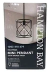Hampton Bay Hastings 8" 60W 1-LIGHT Oil Rubbed Bronze Pendant Open Cage Design. Fixed Price $26.44.