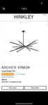 Hinkley Lighting 4766SK Archer - Large Chandelier. Fixed Price $450.00.