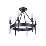 Craftmade Larrson Light Semi-flush, Flat Black 54356-FB. Fixed Price $129.99.