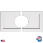 Ekena Millwork CMP24X12RE2-07000 Rectangle Architectural Grade Pvc Contemporary. Fixed Price $86.82.