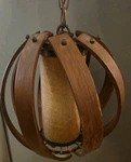 Vintage Rare Fredrick Ramond Bentwood Mcm Orb Pendant Lamp See Description. Fixed Price $699.99.