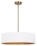Canarm Rexton 3-LIGHT Rod Chandelier, Matte White Contemporary Ceiling Light----. Fixed Price $105.69.