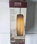 Home Decorators Collection Caramel Pendant Light Amber Glass Shade, Unused. Fixed Price $12.00.