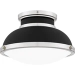 Matte Black Two Light Flush Mount From The Quoizel Collection. Fixed Price $259.99.