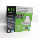 Eti Multi-voltage Led Recessed Downlight Dimmable 0-10V 6" 53192211. Fixed Price $15.43.