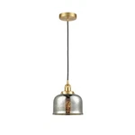 Innovations Bell 1LT 8" Cord Mini Pendant, Gold/silver Mercury 616-1PH-SG-G78. Fixed Price $156.20.