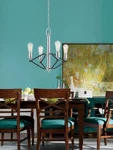 Chandelier, Cal Lighting # FX-3655-4 George. Fixed Price $99.99.