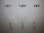 Hukoro 1-LIGHT Brushed Nickel Mini Pendant 3PK F82253-BN. Fixed Price $50.96.