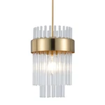 Gold Pendant Lights Kitchen ISLAND,1-LIGHT Crystal Fixtures Ove.... Fixed Price $103.99.
