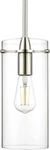 Linea Di Liara P315-BN Effimero Modern Pendant One Light Fixture Brushed Nickel. Fixed Price $49.90.