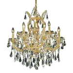 Elegant M Theresa 13-LT 27" Royal Cut Chandelier, Gold/clear 2801D27G-RC. Fixed Price $1472.00.