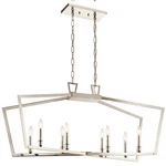 Kichler 43494 Nickel Abbotswell 8-LIGHT 42"W Taper Candle Chandelier. Fixed Price $959.99.