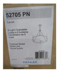 Kichler Carrick 40.75 In. 8-LIGHT Polished Nickel Candle Circle Chandelier. Fixed Price $628.86.