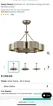Savoy House Stockholm 14 Led Indoor Ceiling Fan With Remote Control Silver New. Fixed Price $1000.00.