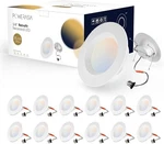 Powerasia Pack 5/6 Inch 5CCT Dimmable Led Recessed Lights 12W=75W 1200LM S.... Fixed Price $40.00.