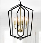 WJSHOME-46CM Gold 4-LIGHT Lantern Pendant For Kitchen-dining & Living Room. Fixed Price $80.99.