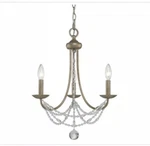 Golden Lighting 7644-M3-GA Mirabella Mini Chandelier Aura. Fixed Price $45.00.