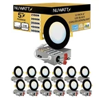 Nuwatt 12 Pack, 4 Inch Recessed Lighting Led, Selectable Cct 2700K/3000K/3500.... Fixed Price $108.99.