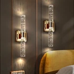 2 Pack 17" French Gold Bubble Crystal Wall Lamp Modern Indoor Led Sconce Fixture. Fixed Price $114.99.