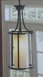 Nib: Nice 9" X 24" 1-BULB Pendant Ceiling Light W/ Double-glass Shade. Fixed Price $129.95.