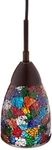 Woodbridge Lighting Venezia 1-LIGHT Glass Mini-pendant Bronze/multi-color. Fixed Price $69.26.