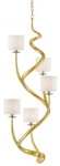 Currey & Company 9000-0610 Absalom Chandelier Gold Leaf Recycled Glass 5 Light. Fixed Price $999.99.