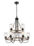 Innovations 4429CRBKSDY Nine Light Chandelier Matte Black. Fixed Price $1313.40.