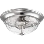 Prominence Home Madalyn 13" Brushed Nickel Flush Mount Seeded Glass Bowl. Fixed Price $48.45.