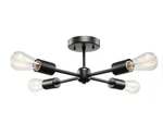 Globe Electric 66008 Vane 4-LIGHT Matte Black Flush Mount Ceiling. Fixed Price $29.98.