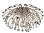 Robert Abbey S1306 Anemone 5 Light 24 Inch Polished Nickel Flushmount.. Fixed Price $1150.00.