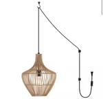 Jonathan Y Lucas 13 In. 1-LIGHT Farmhouse Coastal Rattan 180 Cord Plug-in. Fixed Price $84.99.