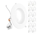 Sunco 12 Pack 6 Inch Led Can Lights, Retrofit Recessed Lighting, Smooth Trim,.... Fixed Price $74.09.