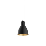 Eglo 203443A Gold/black Priddy Single Light 6"W Mini Pendant. Fixed Price $54.99.