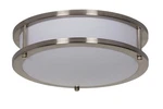 Sunset Lighting 10" Led Flush Mount Etched White Bright Satin Nickel Finish F99. Fixed Price $11.85.