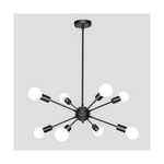 Lasenchoo Black Sputnik Chandeliers, 8 Lights Fixture... Fast Ship. Fixed Price $75.81.