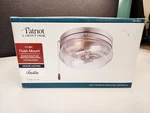 Taila 2-LIGHT Brushed Nickel Flush Mount Ceiling Patriot Clear Seeded. Fixed Price $19.95.