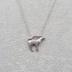 Reindeer Elk Pendant Sterling Silver Necklace 925 20 ". Fixed Price $24.00.