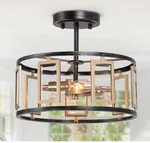 Uolfin Modern 2-LIGHT Antique Brushed Black And Brass Gold Kitchen Ceiling. Fixed Price $94.86.