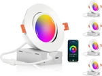 Cloudy Bay 4IN Smart Wifi Led Recessed Gimbal Lights Rgbcw Alexa Google Pack. Fixed Price $54.99.