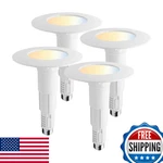 Jolux 4" 5CCT Led Recessed Can Lights, Dimmable Retrofit Downlight, 500LM. Fixed Price $95.33.