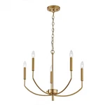 Home Decorators Collection 5 Light Aged Brass Finish Chandelier. Fixed Price $64.95.