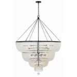Crystorama Rylee 32 Light Chandelier, Matte Black 618-MK. Fixed Price $8429.99.
