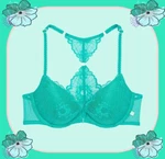 40C Capri Sea Green Front Close Extreme Lift Victorias Secret Plunge Pu Uw Bra. Fixed Price $39.99.