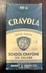 Crayola 1920S No 6 School Crayons Gold Medal Bonnet & Smith Co Unused Box. Fixed Price $78.40.